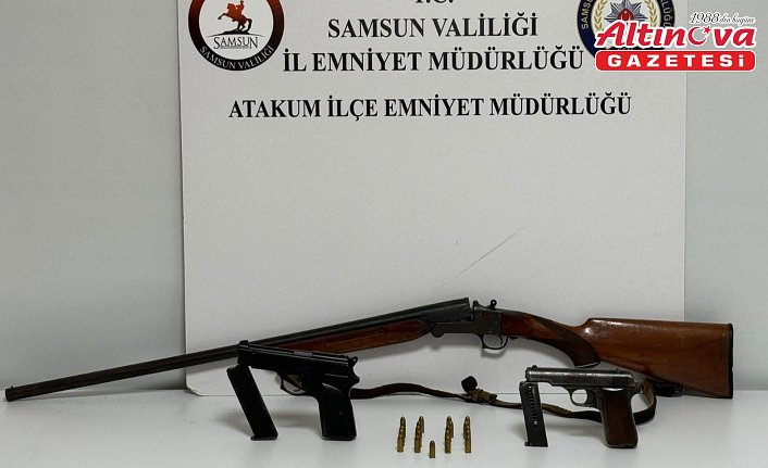 Samsun'da ruhsatsız silah operasyonunda 1 kişi yakalandı