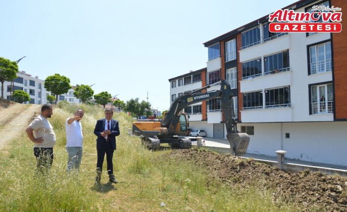 Samsun Büyükşehir Belediyesi Havza'da park çalışmalarına başladı