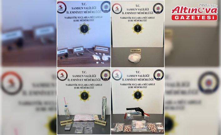 Samsun'da uyuşturucu operasyonunda 7 zanlı yakalandı