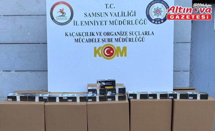 Samsun'da 200 bin makaron ele geçirildi