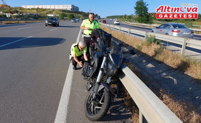 Samsun'da bariyere çarpan motosikletin sürücüsü öldü
