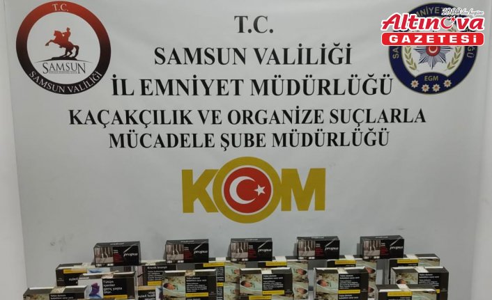 Samsun'da kaçakçılık operasyonunda 2 zanlı yakalandı