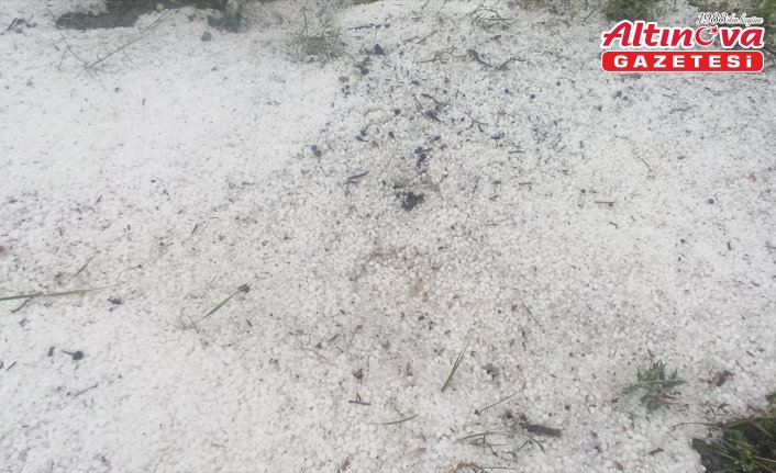 Tokat'ta dolu yağışı etkili oldu
