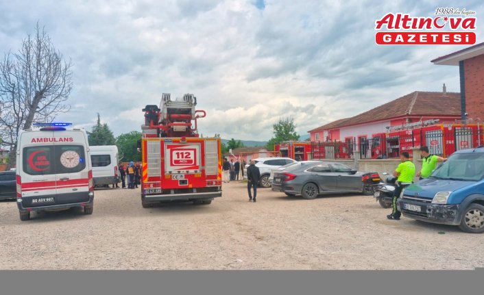 Tokat'ta lisede çıkan yangın hasara neden oldu