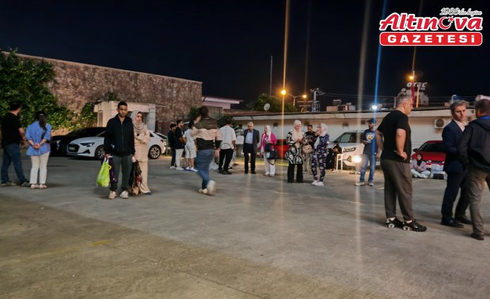 Trabzon'da 7 katlı otelin elektrik panosunda çıkan yangın söndürüldü