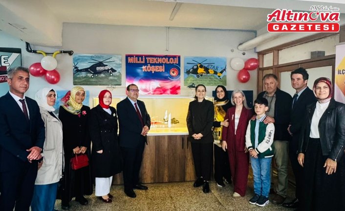 Trabzon'da Atatürk Ortaokulu'nda “Milli Teknoloji Köşesi“ oluşturuldu
