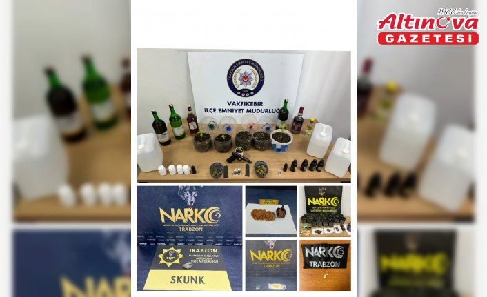 Trabzon'daki narkotik operasyonlarda 20 şüpheli hakkında işlem yapıldı