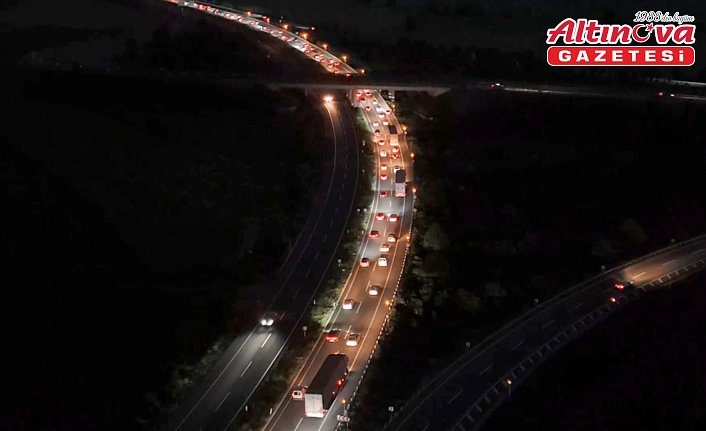 Yollarda bayram tatilinden dönüş yoğunluğu başladı