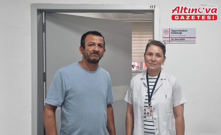 25 yıldır kullandığı sigarayı Sağlıklı Hayat Merkezinde bıraktı