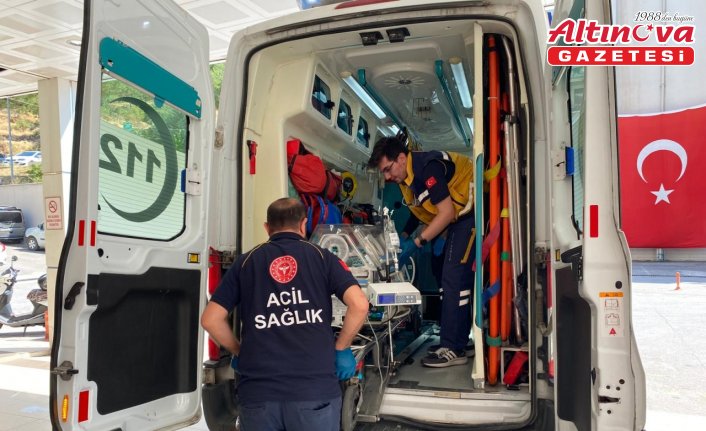 Amasya’da ambulans helikopter prematüre bebek için havalandı