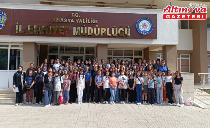 Amasya’da emniyetin projesiyle 80 kız öğrenci kampa uğurlandı