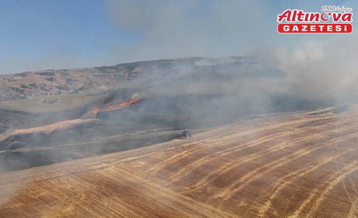 Amasya'da tarım arazisinde çıkan yangın söndürüldü