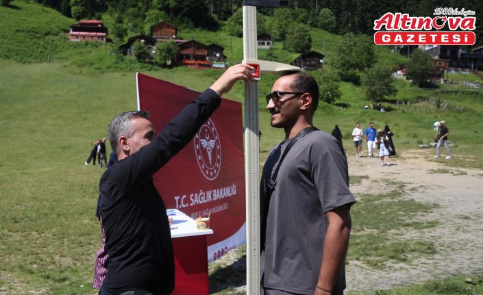 Ayder Yaylası'nda “İdeal Kilonu Öğren Sağlıklı Yaşa“ etkinliği düzenlendi
