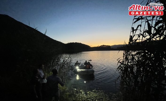 Bolu'da gölette kaybolan genç için arama çalışması başlatıldı