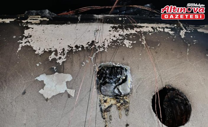 Bolu'da yangın çıkan cami lojmanında hasar oluştu