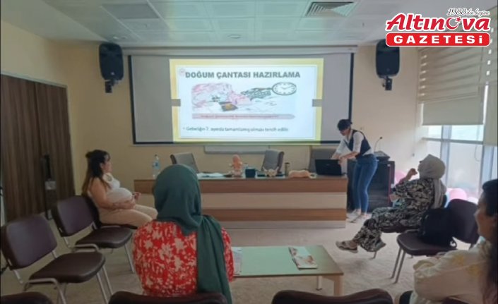 Cide Devlet Hastanesinde “Gebe okulu“ eğitimleri devam ediyor