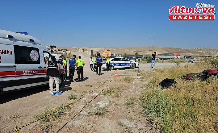 Çorum'da devrilen üç tekerlekli motosikletin sürücüsü öldü