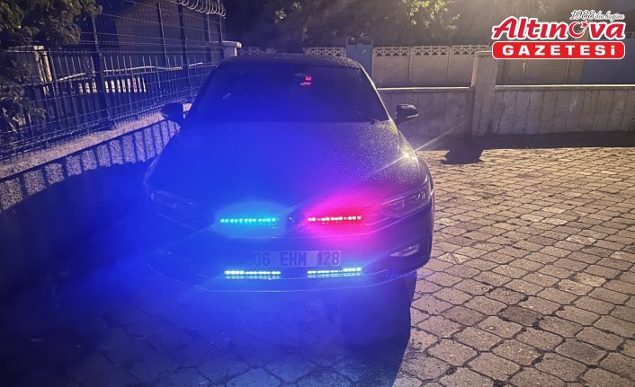 Çorum'da usulsüz çakar kullanılan aracın sürücüsü ve sahibine para cezası