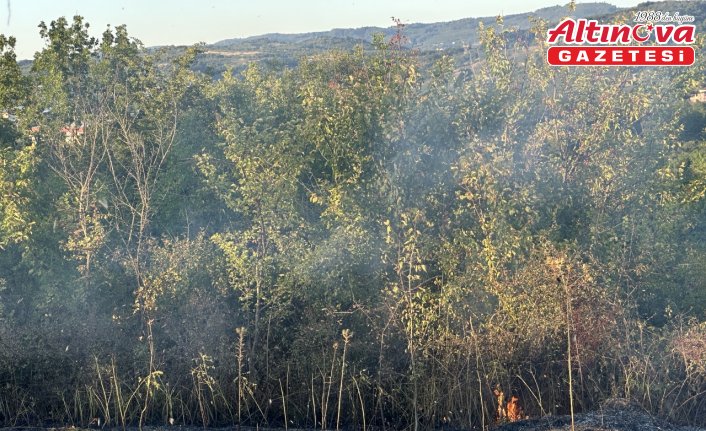 Düzce'de çıkan örtü yangını itfaiye ve vatandaş işbirliğiyle söndürüldü