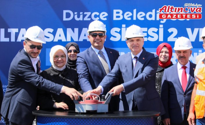 Düzce'de yeni sanayi sitesinin 2. ve 3. etabının temeli atıldı