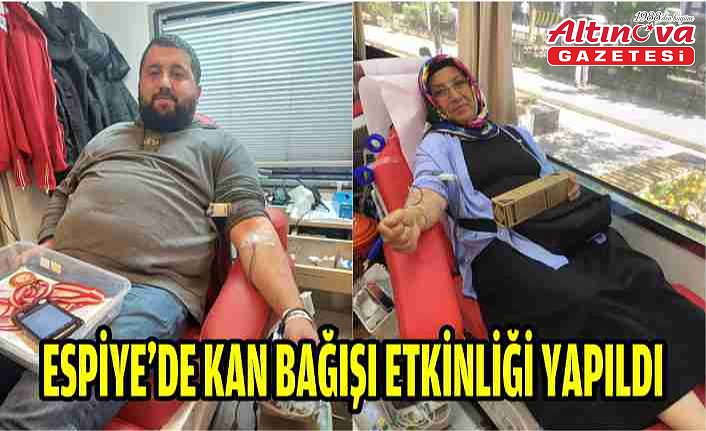 Espiye'de kan bağışı etkinliği yapıldı