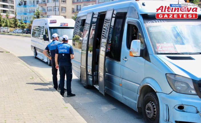 Giresun'da toplu taşıma araçlarında klima denetimi gerçekleştirildi