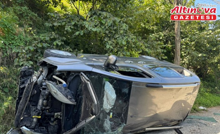 Giresun'da yamaçtan yuvarlanan hafif ticari araçtaki 4 kişi yaralandı