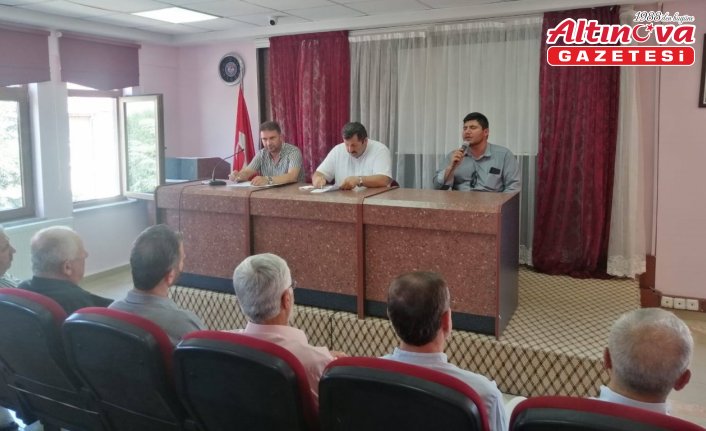 Gümüşhacıköy İlçe Müftülüğünde temmuz ayı personel toplantısı yapıldı