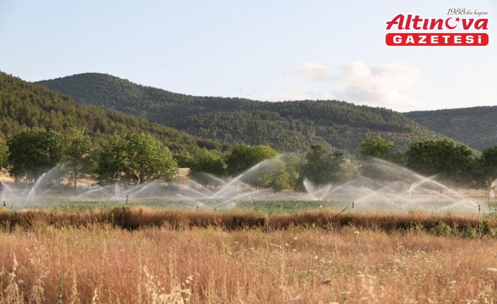 Gümüşhacıköy ilçesinde basınçlı sulama tesisi hizmete açıldı
