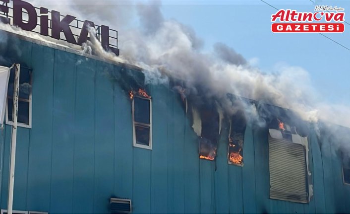 Bolu'da medikal fabrikasında çıkan yangın kontrol altına alındı