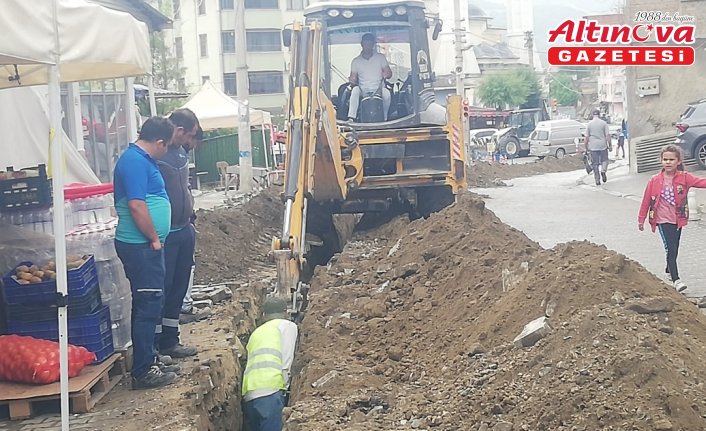 Hanönü'de doğal gaz altyapı çalışmaları devam ediyor
