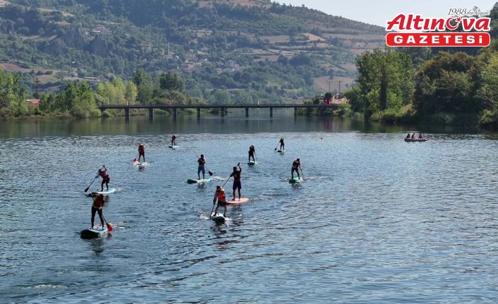Kapıkayafest'te SUP yarışı düzenlendi