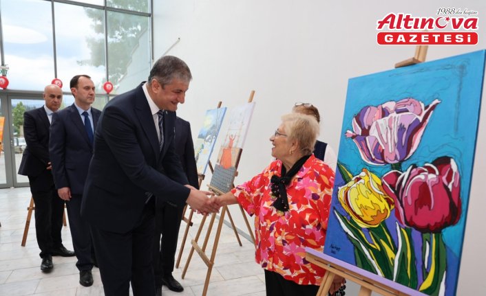 Karabük'te huzurevi sakinleri resim sergisi açtı