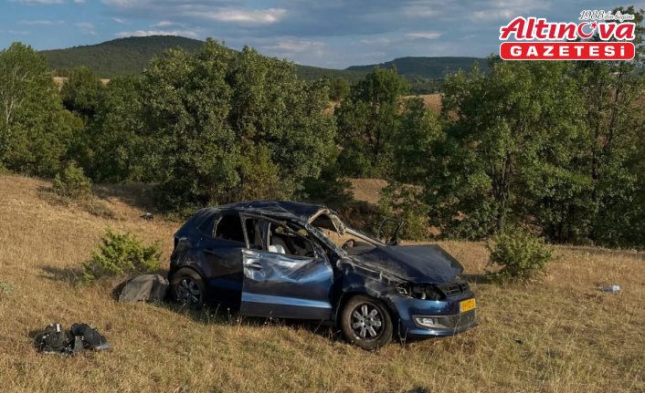 Kastamonu'da devrilen otomobilin sürücüsü hayatını kaybetti