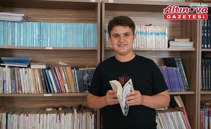 LGS sınavında tam puan alan Kayra Aras Dağ, planlı çalışıp kitap okuyarak başarılı oldu