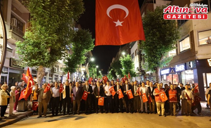 Merzifon’da Demokrasi ve Milli Birlik Yürüyüşü düzenlendi
