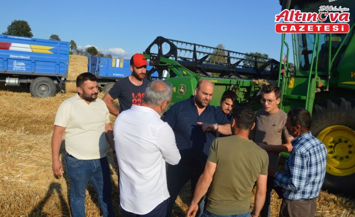 MHP Havza İlçe Başkanı Yüksel’den hasat ziyareti