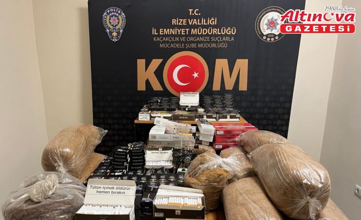 Rize'de kaçakçılıkla mücadele çalışmaları