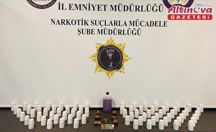 Samsun'da uyuşturucu operasyonunda 2 zanlı yakalandı