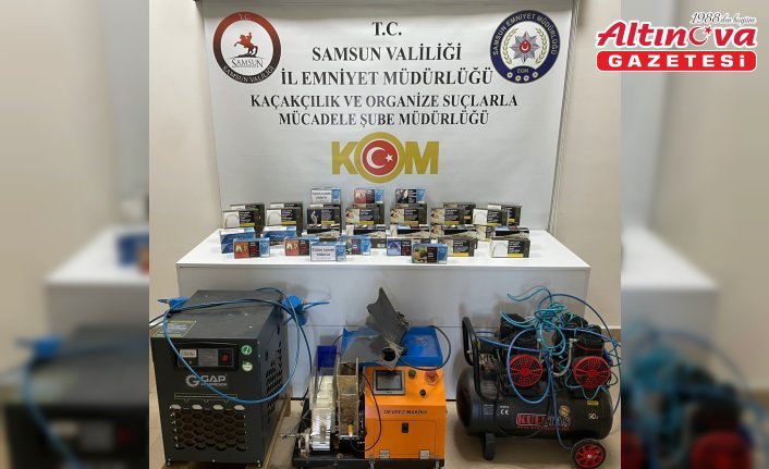 Samsun'da 10 bin 600 makaron ele geçirildi