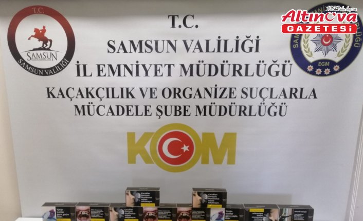 Samsun'da kaçakçılık operasyonunda 2 zanlı yakalandı