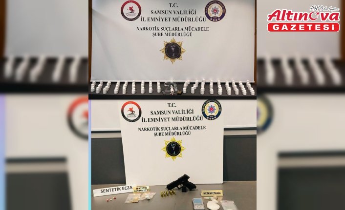 Samsun'da uyuşturucu operasyonunda 3 zanlı yakalandı