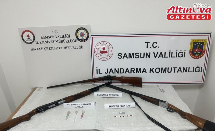 Samsun'da uyuşturucu ve silah kaçakçılığı operasyonunda 1 zanlı yakalandı