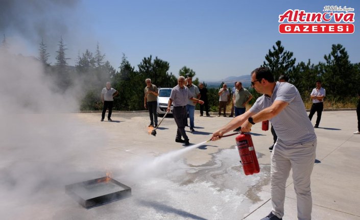 TOGÜ'de yangın tatbikatı yapıldı