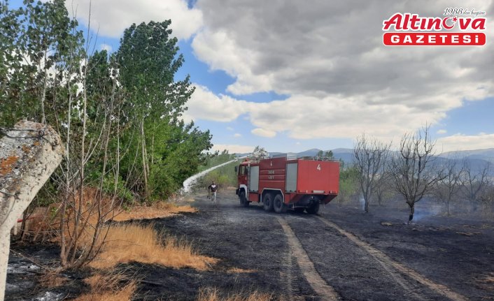 Tokat'ta çıkan anız yangını söndürüldü
