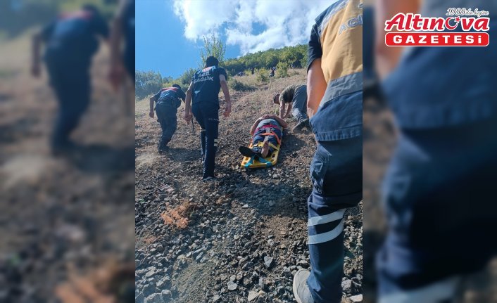 Tokat'ta uçuruma devrilen ATV aracındaki 2 kişi yaralandı