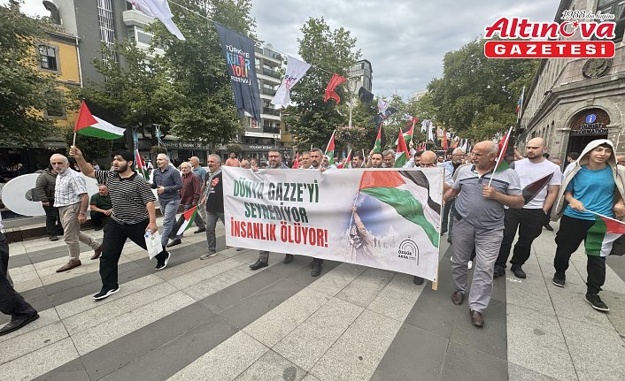Trabzon'da Gazze'ye destek yürüyüşü yapıldı