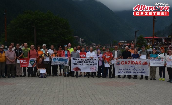 Trabzon'da “Uluslararası Demirkapı Dağcılık Şenliği“ yapıldı