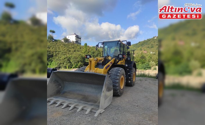 Yağlıdere'de köylerde kullanılacak iş makinesi hizmete girdi