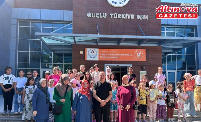 Yaz Kur'an kursu öğrencileri Kızılırmak Deltası Kuş Cenneti'ni gezdi